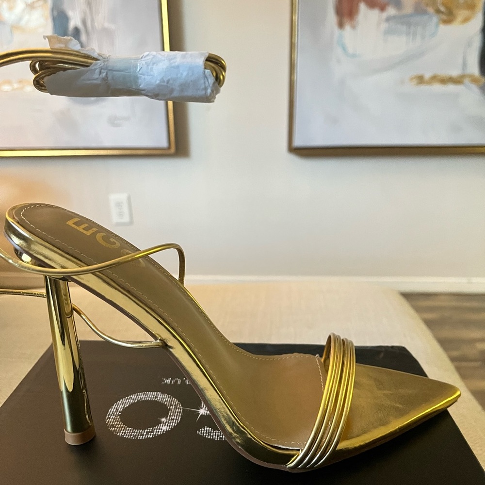 Gold heels